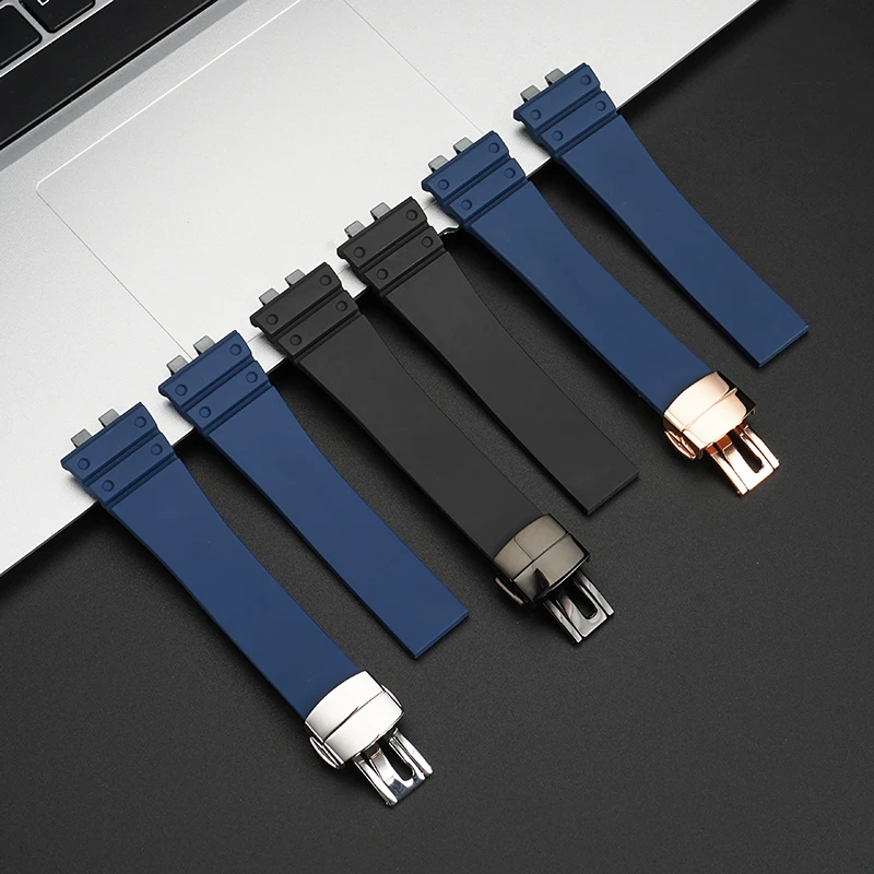 카시오 G-shock 시리즈용 GMW-B5000 GM-B2100 FKM 시계 밴드, 남성용 블랙 불소 고무 시계 스트랩, gmw-b5000 방수 방진