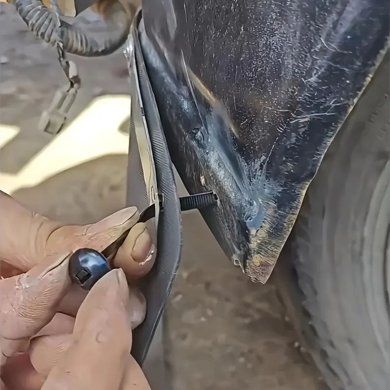 120 قطعة من ربطات الكابلات ذاتية القفل، مشابك إدارة أسلاك النايلون مع مسامير لإصلاح السيارات، أدوات منزلية ذاتية الصنع