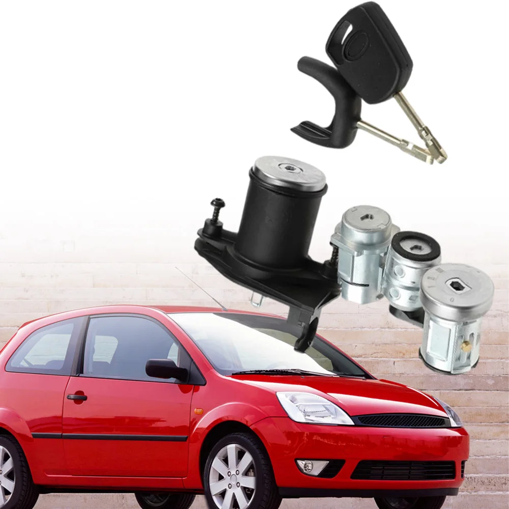 2S61A22050BM طقم اسطوانة قفل الإشعال لفورد فييستا V 2001-2008 قفل الباب مفتاح إشعال 1479660