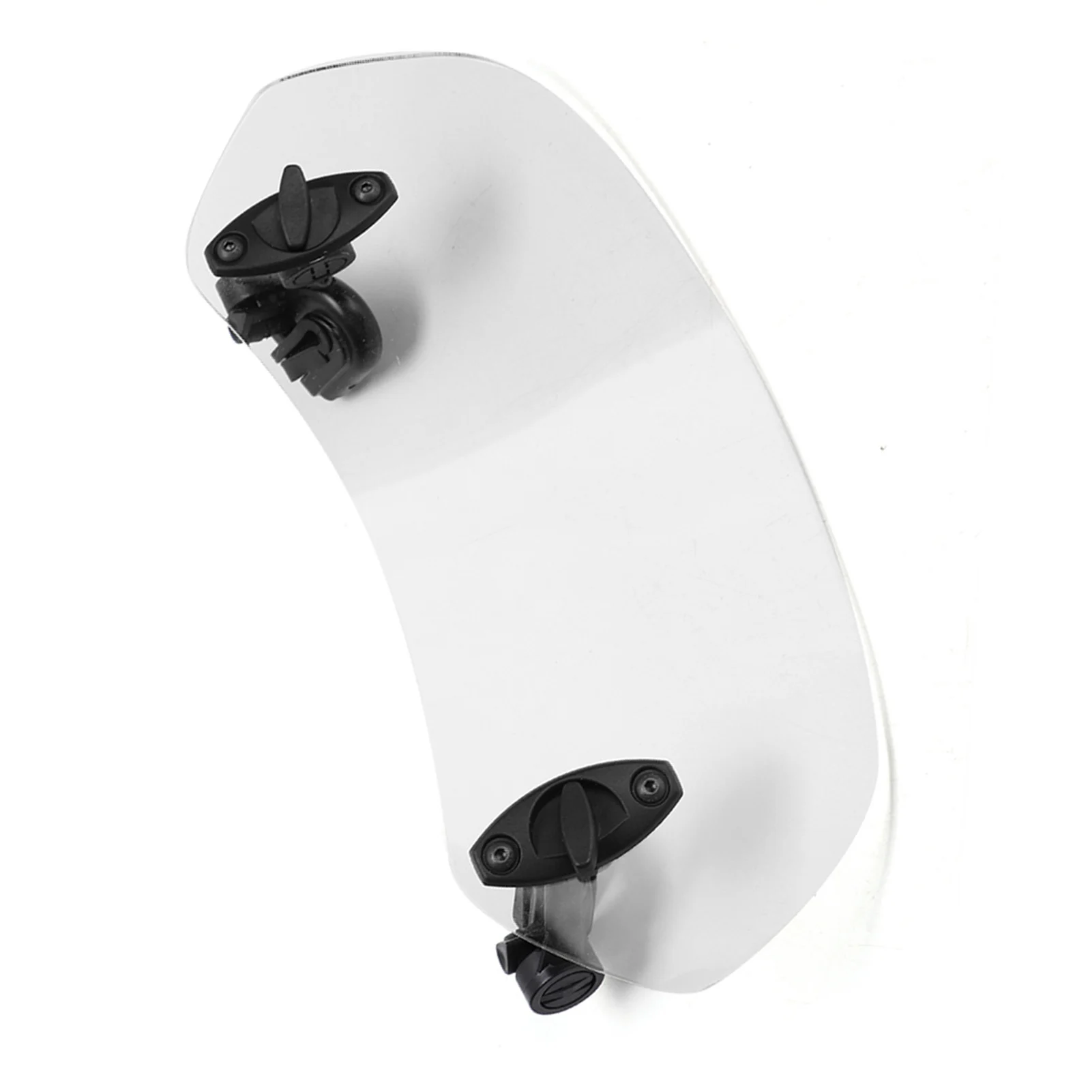 Universal Adjustable Clip On Motorcycle Windscreen Wind Deflector Transparent Windshield Air Deflecting Accessory Item 16-3-25