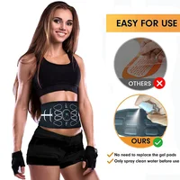 Ceinture de tonification abdominale tonique musculaire EMS stimulateur musculaire entraîneur Abs Recharge masseur corporel perte de poids équipement de Fitness unisexe 4