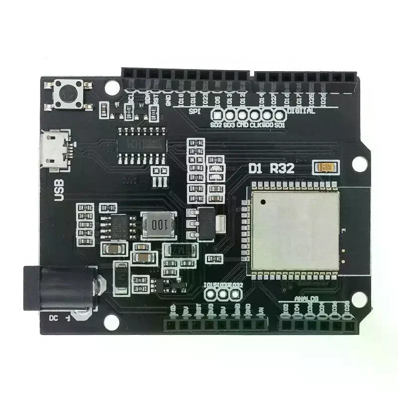 1Pcs D1 R32 ESP32 Development Board WiFi Bluetooth Rich Expansion Pins For IoT DIY Projects For Wemos