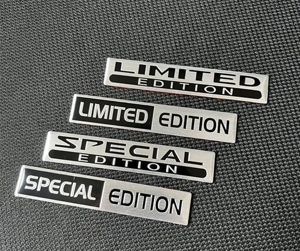 1X 3D Limited Edition Special Edition Car Trunk Aluminium Badge Emblem Fender Rear Body Tailgate Accessories Adhesive Styling