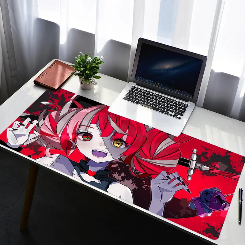 

Mouse Pad Laptop Rubber Extended Desktop Mat Computer Gamer Mousepad PC Gaming Accessories Hololive Kureiji Ollie Keyboard Pad