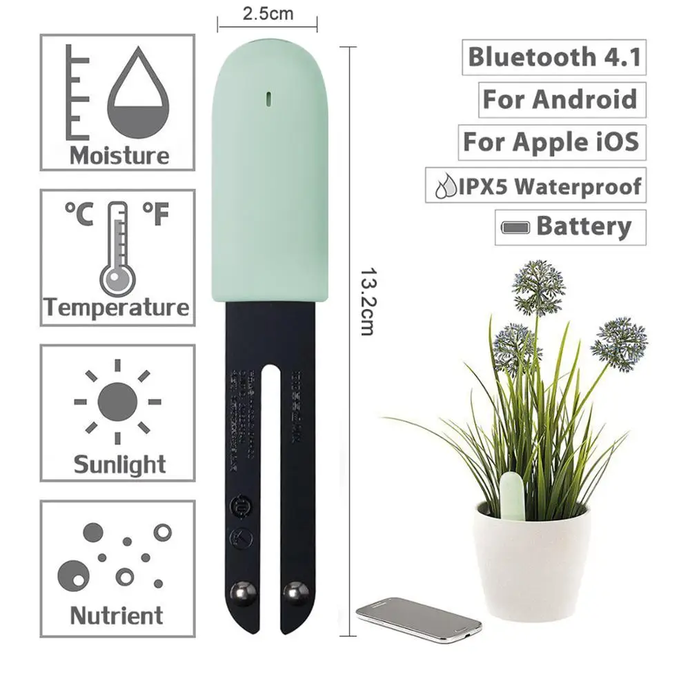 HHCC Flower Monitor Flora Garden Care Plant Grass Soil Water fertilità Smart Tester Sensor Flower giardinaggio Detector per Xiao Mi