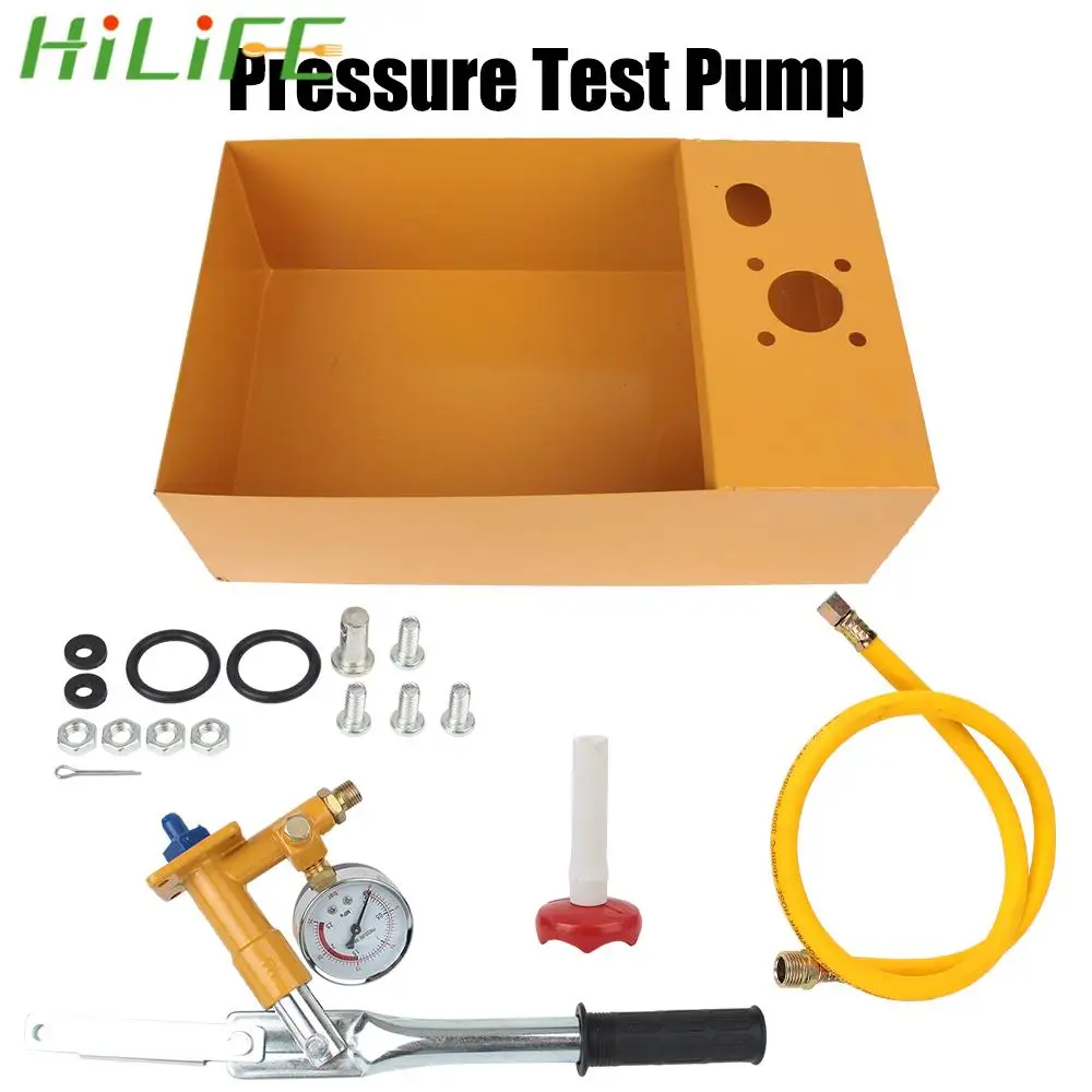 

With G1/2" Hose 25KG Water Pressure Tester 2.5MPa Pressure Test Pump Manual Hydraulic Test Pump Machine Oil Test Pump