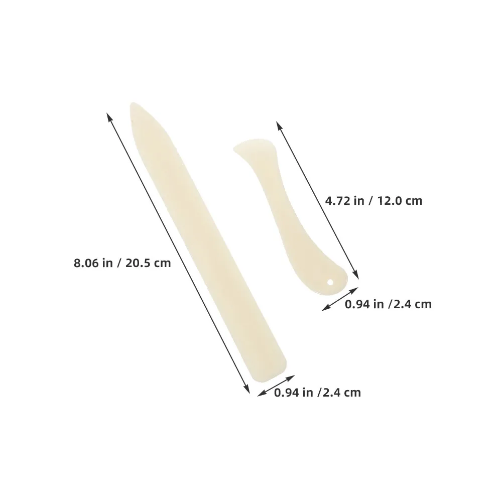 1Set Faux Bone Folder Set Precision Creasing Tool for Paper Folding Burnishing Bookbinding Scrapbooking Card Making