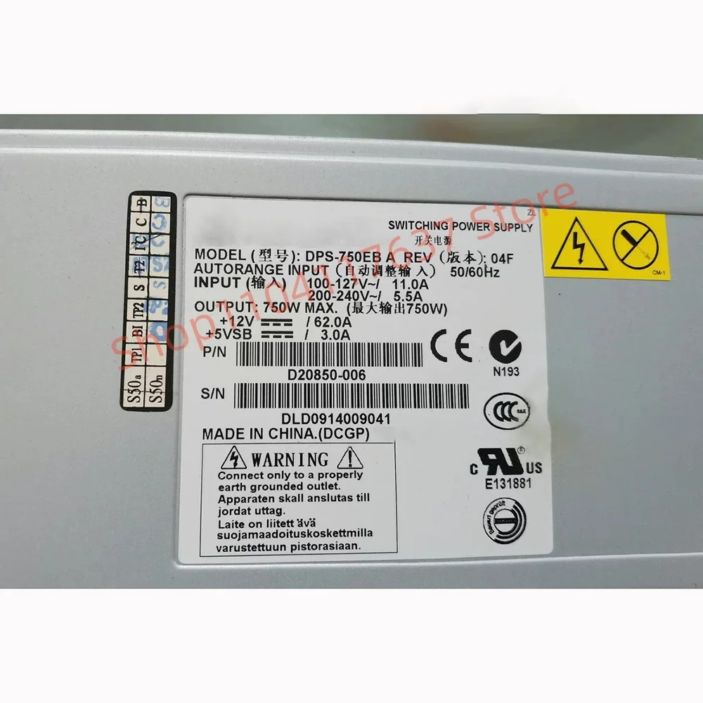 Modul daya server DPS-750EB A E30692-006 DPS-750QB A E67645-005