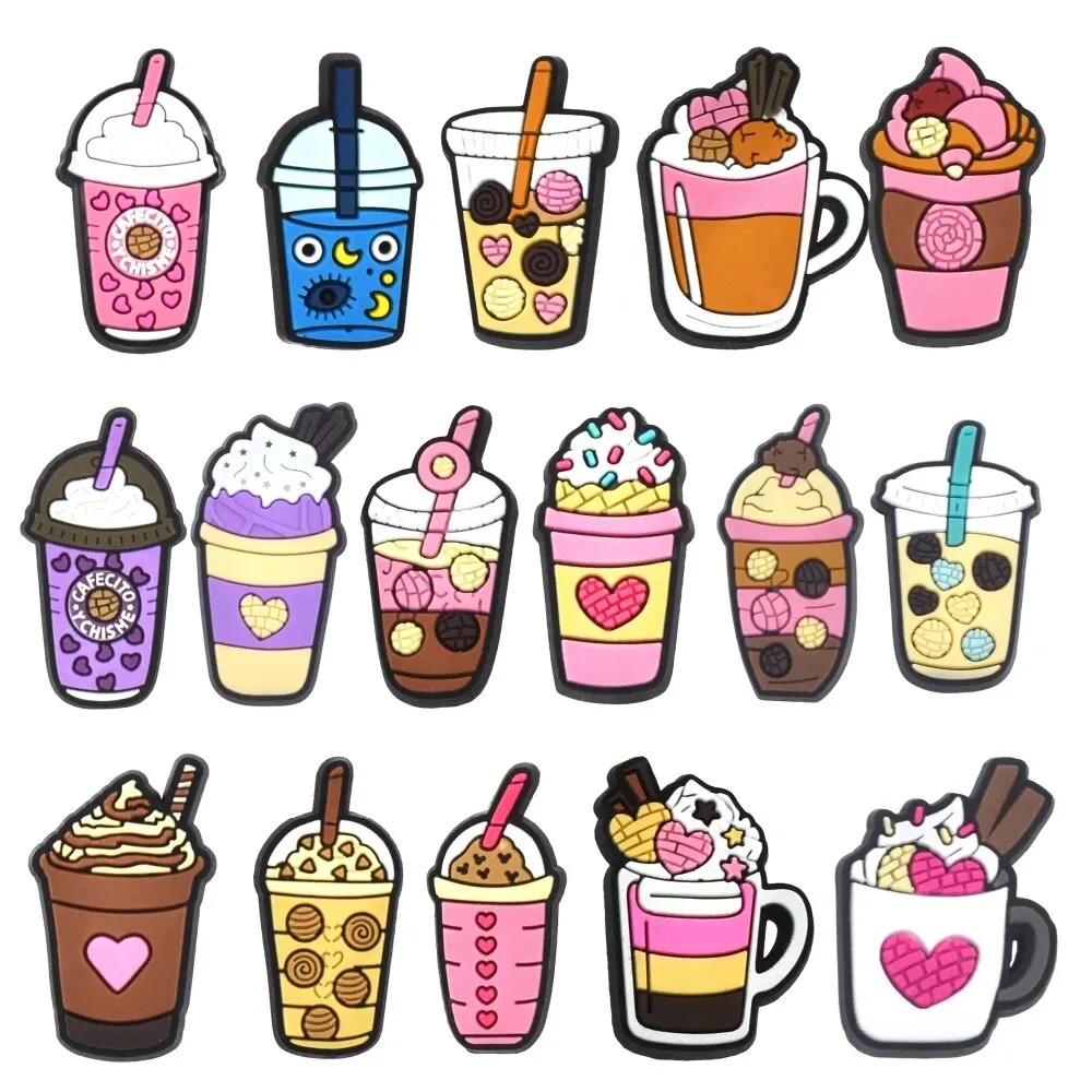 32Pcs Drink Shoe Charms Bottle Shoe Charms, Cute Animal Cat Pet Shoe Charms For Crocs Sandals Birthday Party Favors Gifts