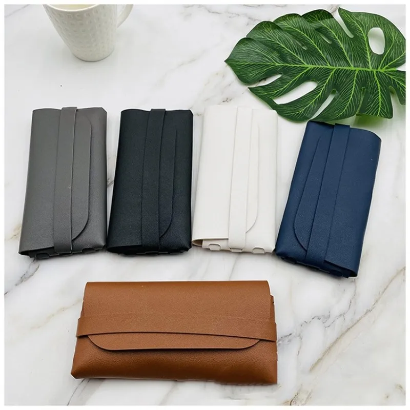 Glasses Case Women Leather Soft Glasses Bag Fashion Portable Sunglasses Box Bag Accessories Eyeglasses Case Sunglasses Box