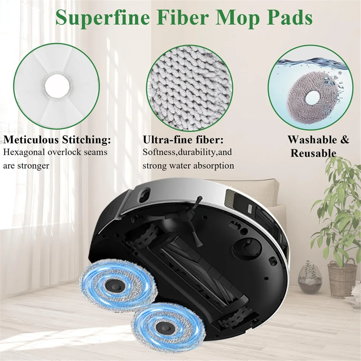 Kit di accessori compatibile per Dream L20 Ultra/L30 Ultra Robot aspirapolvere Spazzola principale Filtri Hepa Spazzola laterale Mop Pad