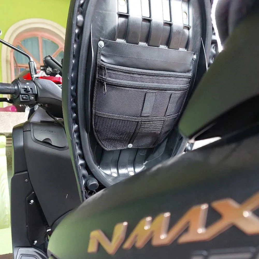 

Motorcycle Under Storage Pouch- Bag Nylon Tool Bags for NMAX 155 V1/V2 Motorbike Accessories Tool Organizer (not fit for 2025)