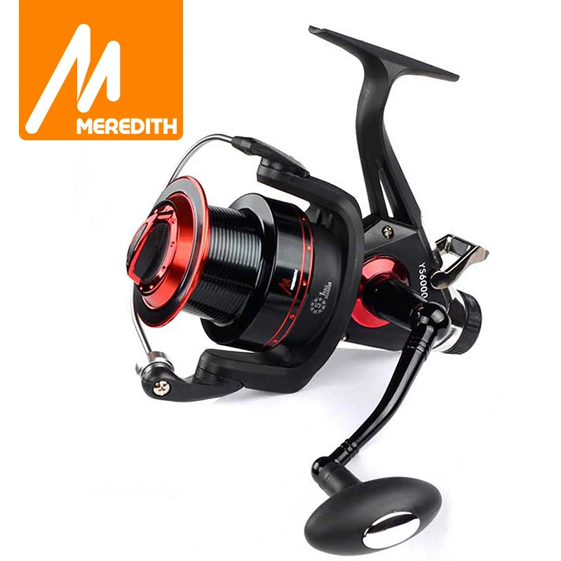 Meredith 5BB+1RB 10KG 22LB 5.2:1 Double Drag REAR Spinning Reel Larger Spool Max Drag Sea Boat Spinning Fishing Reel