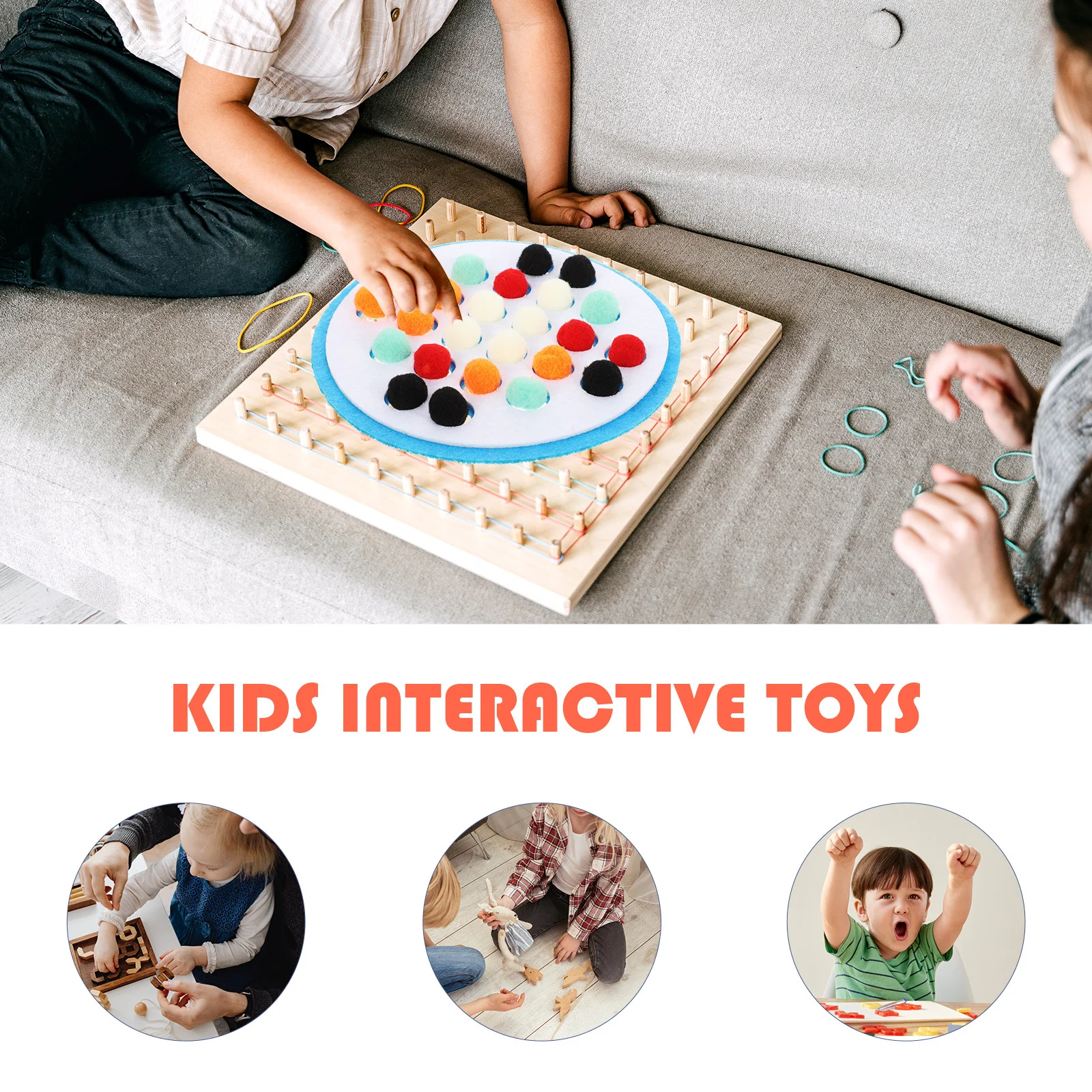 

1Set Ball Matching Game Kids Educational Tabletop Intellectual Play for and Parent Child Interaction Outdoor