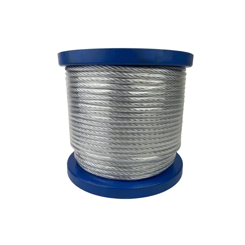 5/16x100 '7x19 Type 304 Stainless Steel Wire Rope (MBL: 9,000 lbs.)