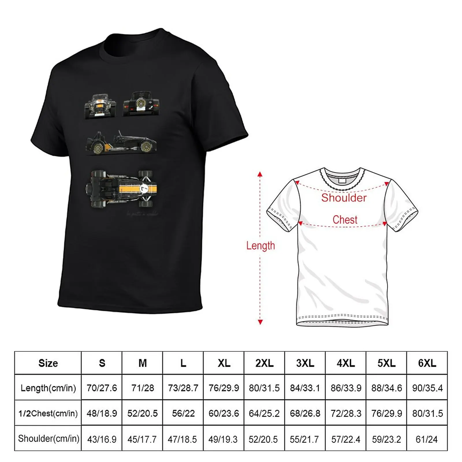 New Caterham / Lotus Super 7 T-Shirt plus size tops Short sleeve tee Men's cotton t-shirt