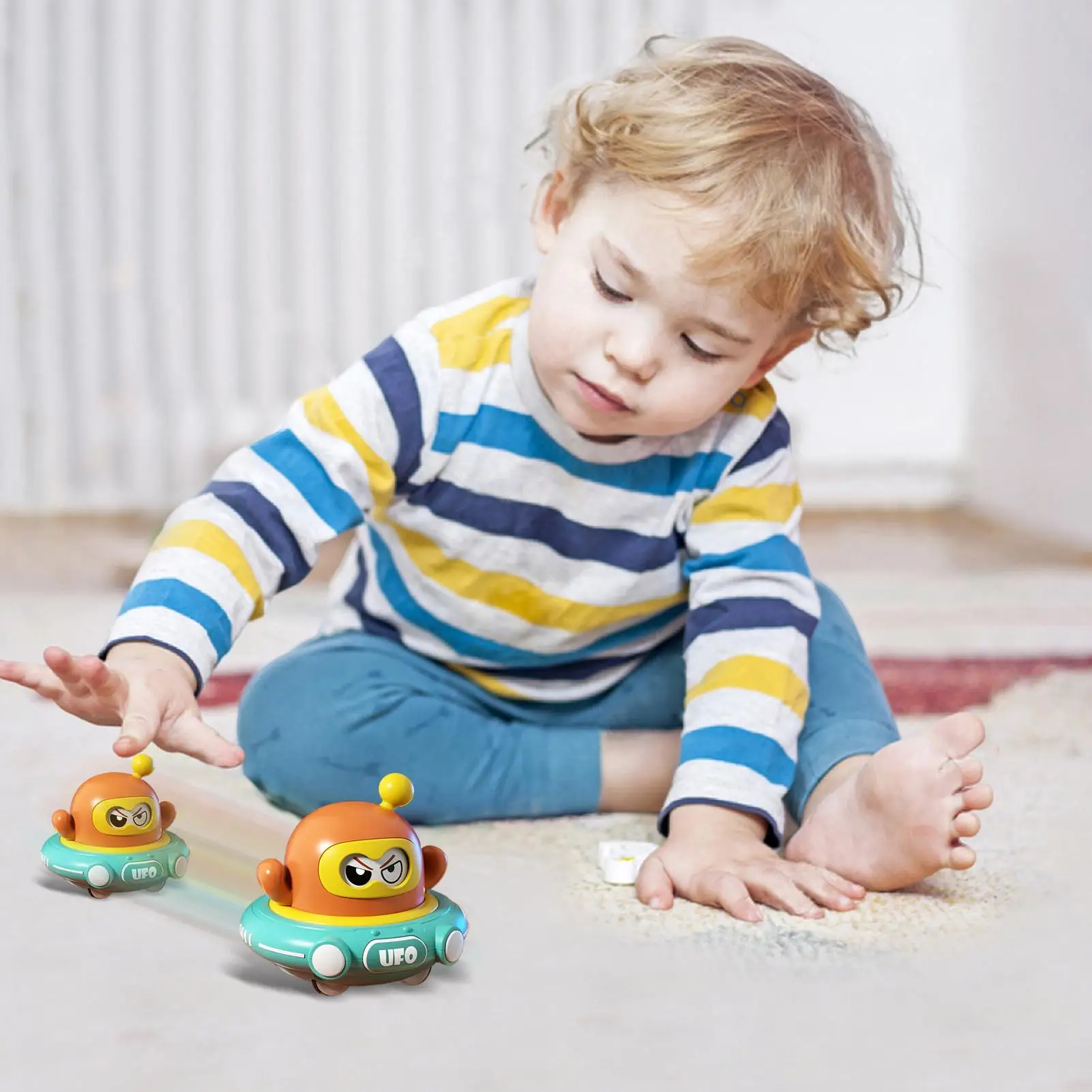 

Игрушка-блюдце с откатным механизмом, мультяшная космическая тарелка, прыгающие детские игрушки, интерактивные развивающие игры для домашних девочек и мальчиков, малышей