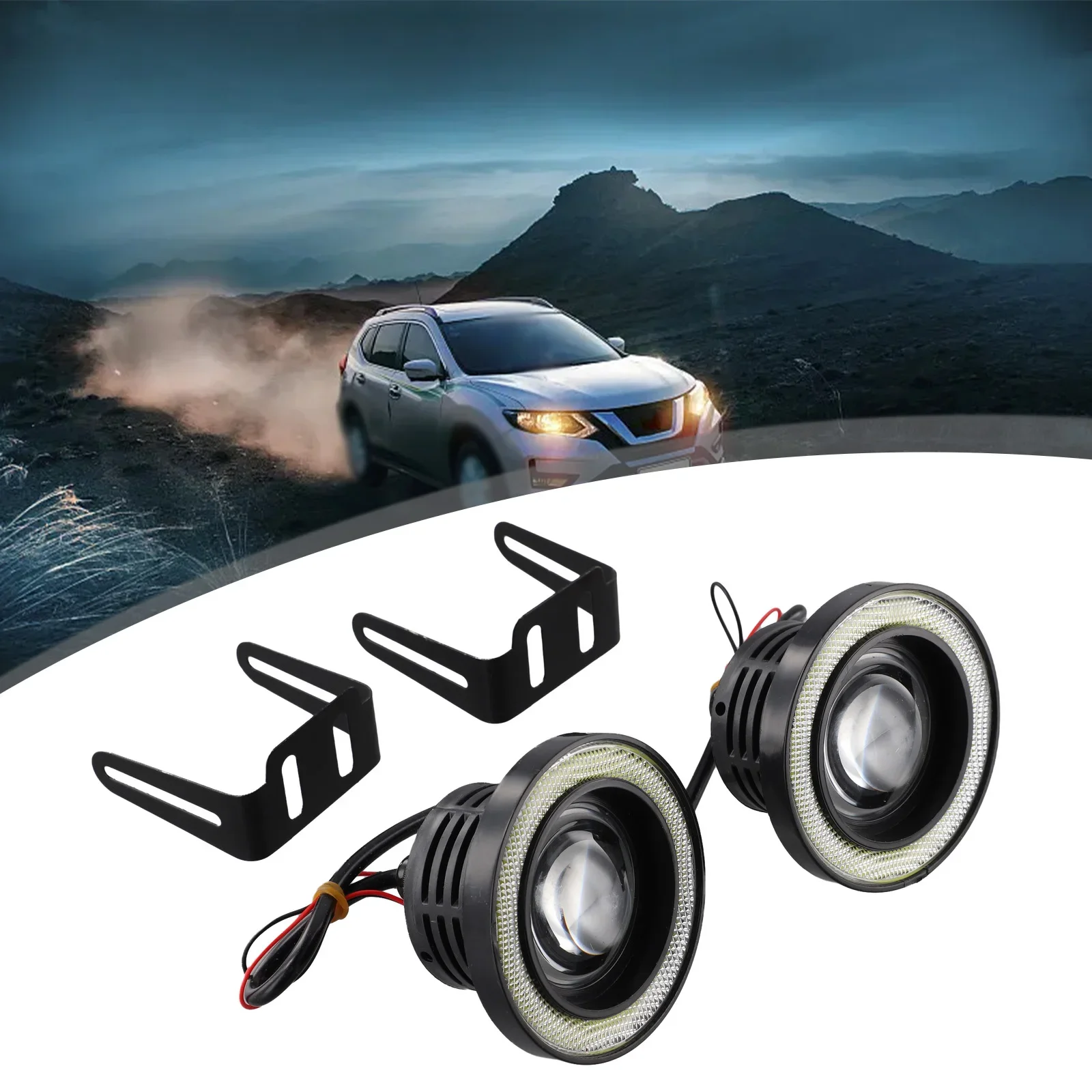 For 3.5-inch Hole Cars 12V Fog Light Car LED Fog Light For Automotive Lighting High Universality Fitment Quick Installation