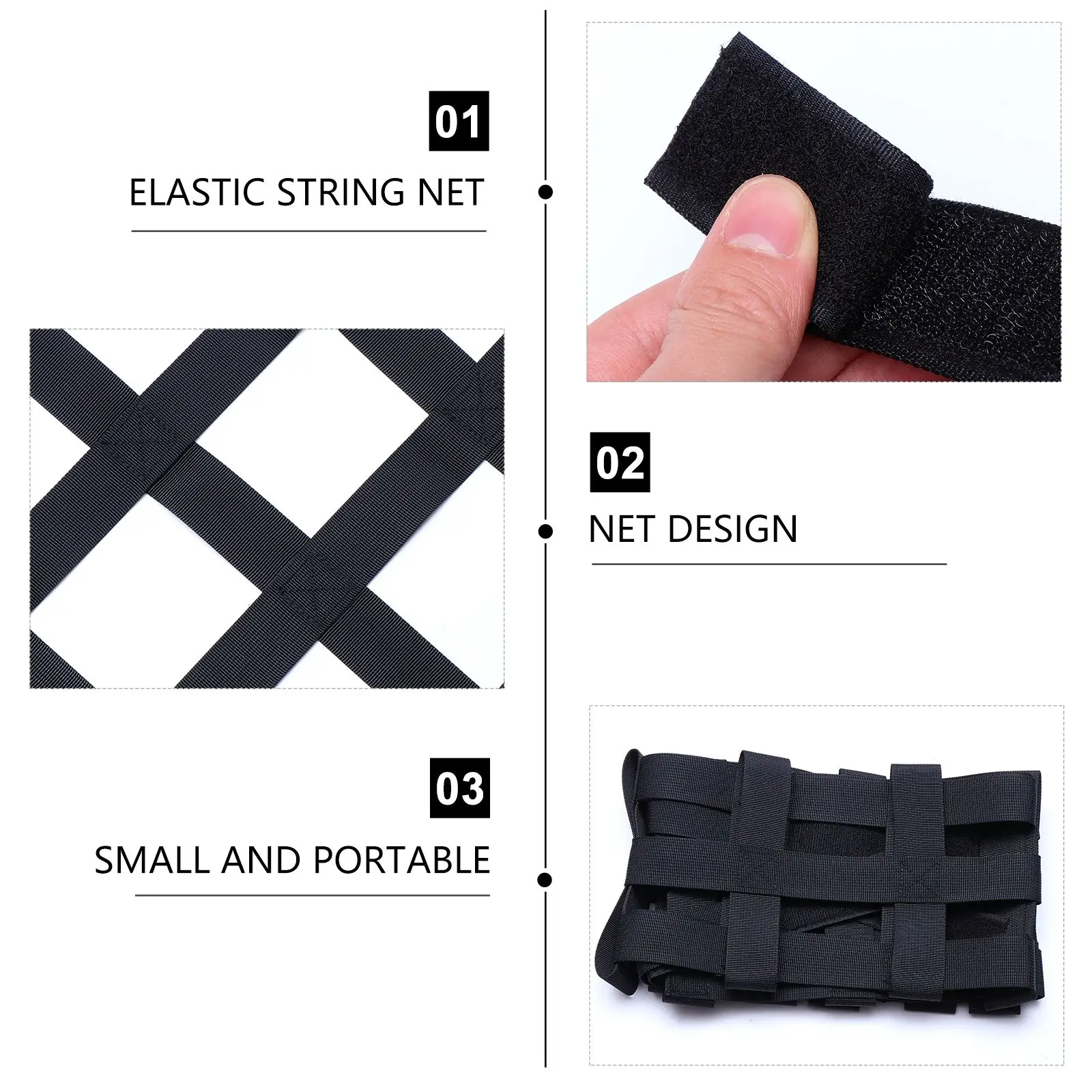 

Car Roof Net Multifunctional Storage Elastic String High Quality Fabric Mesh Design Space Utilization Truck Camping