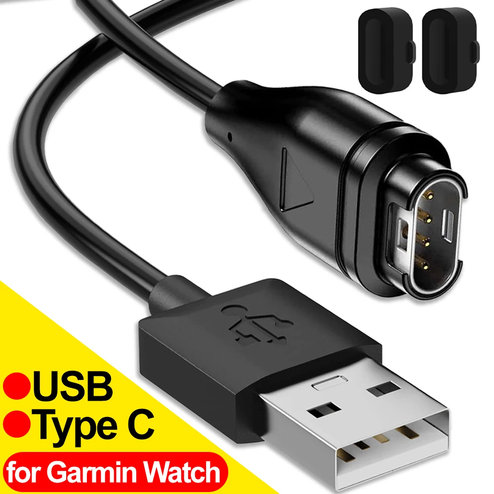 USB 타입 C 시계 충전 케이블 가민 페닉스 7 7S 7X 6 6S 6X 5 5S 포러너 965 945 245 USB C 고속 충전 케이블