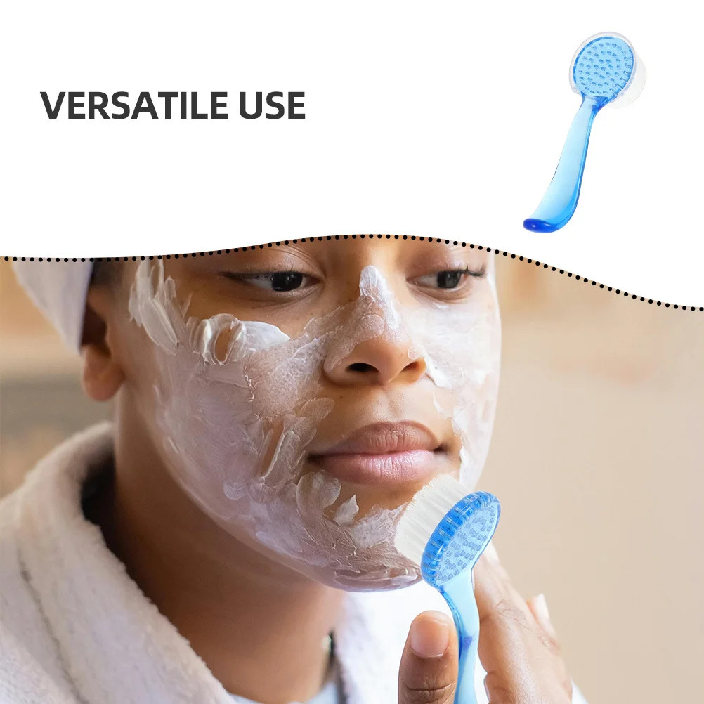 Depurador Facial Manual, cepillo de cuerno de cabra, cerdas suaves, limpieza profunda, exfoliante Facial, herramienta de cuidado de la piel para masaje Facial suave, 3 uds.