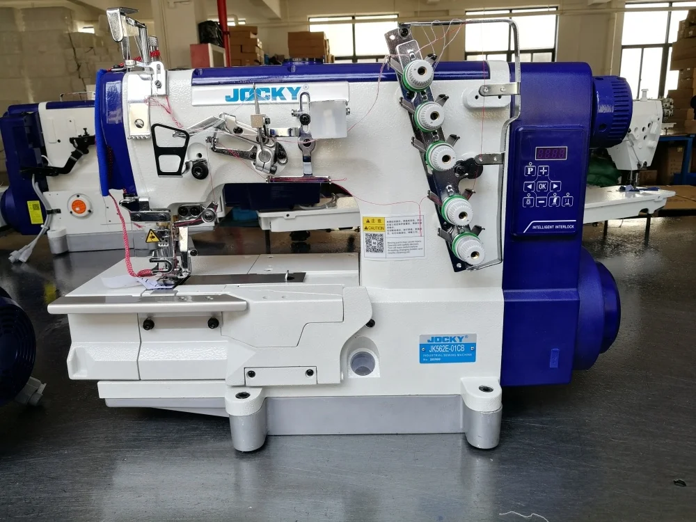 JOCKY JK562E-01CB  Computerized Industrial  Direct Drive Cover Stitch Interlock Coverstitch Sewing Machine