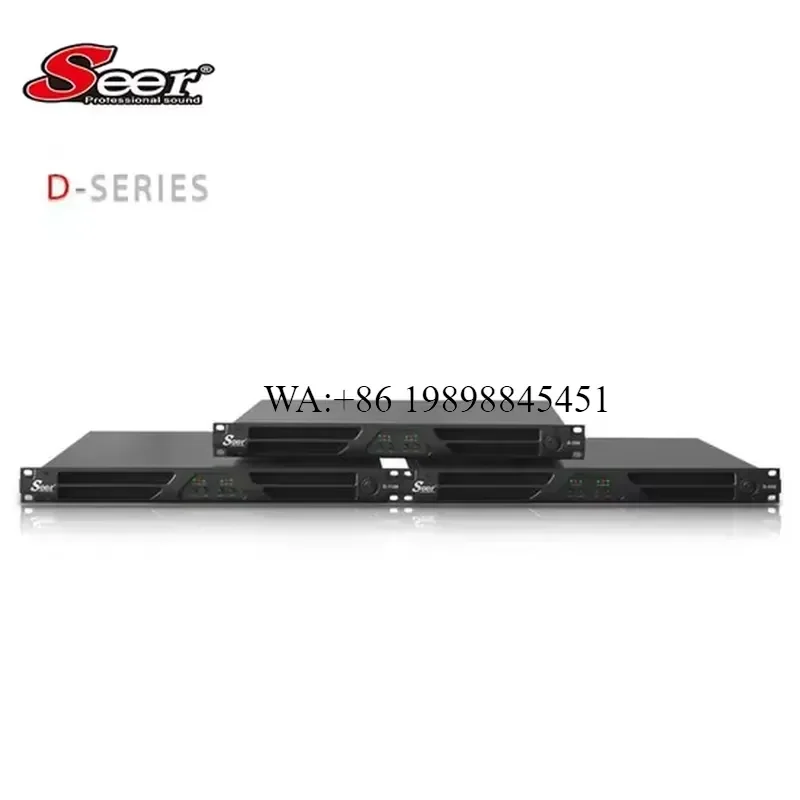 WMWMNU Seer D-1000 4-Channel 4x1500W Class D Amplifier for Stage Karaoke & DJ-Metal Construction Professional Audio Other