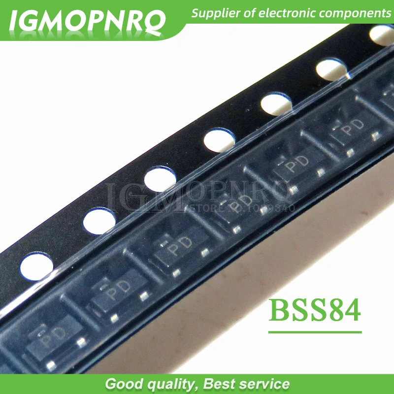 50PCS BSS84 BSS84LT1G SOT23 P kanal feldeffekttransistor Neue Original
