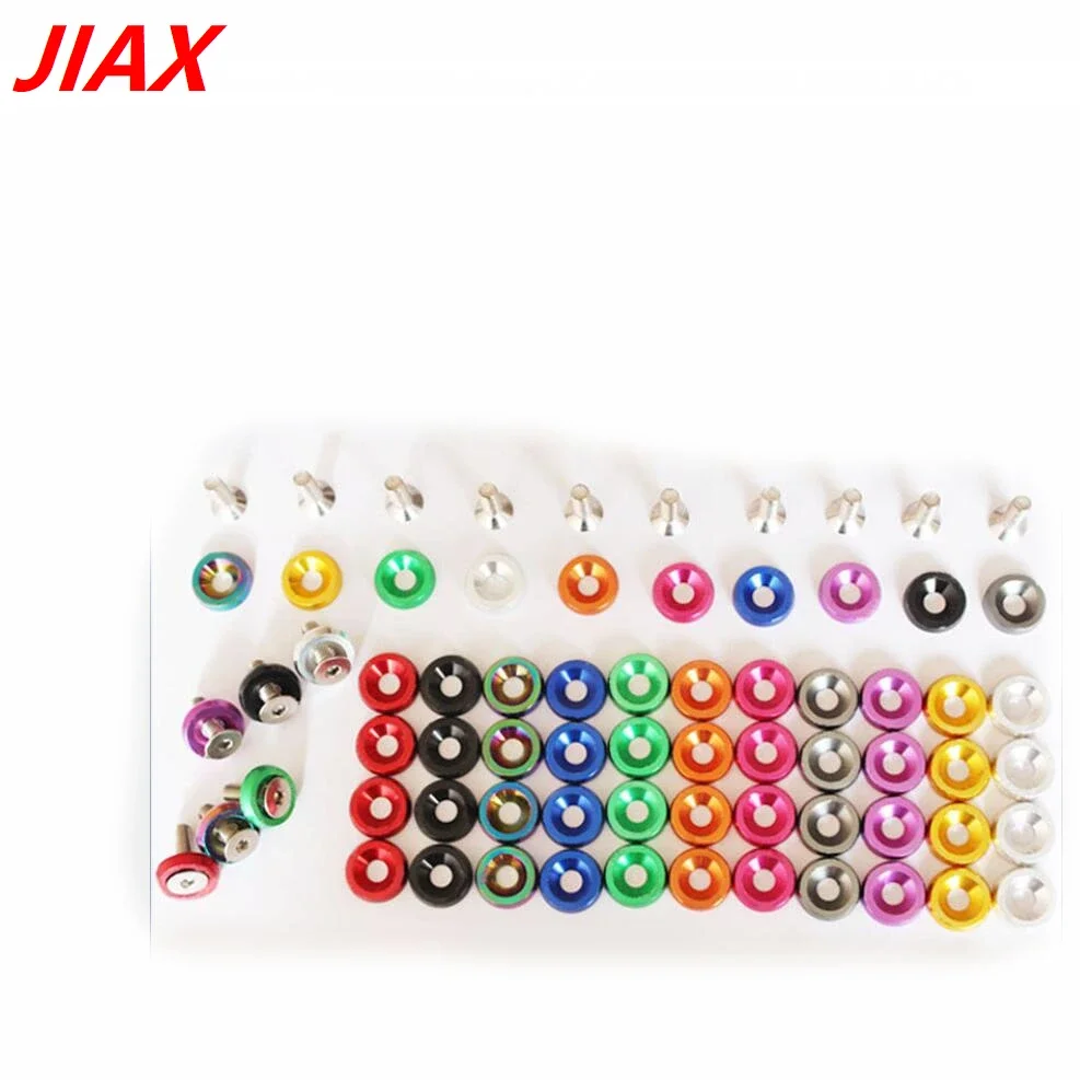 

10set JDM m6 Auto exterior accessories Bumper, license plate Screw decorative gasket universal screw fasteners no logo