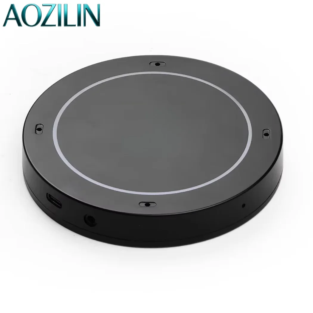 AOZILIN 4-Mic Voice Processing Board XVF3800 USB Module 360° Pickup AEC Noise Reduction With Protective Housing
