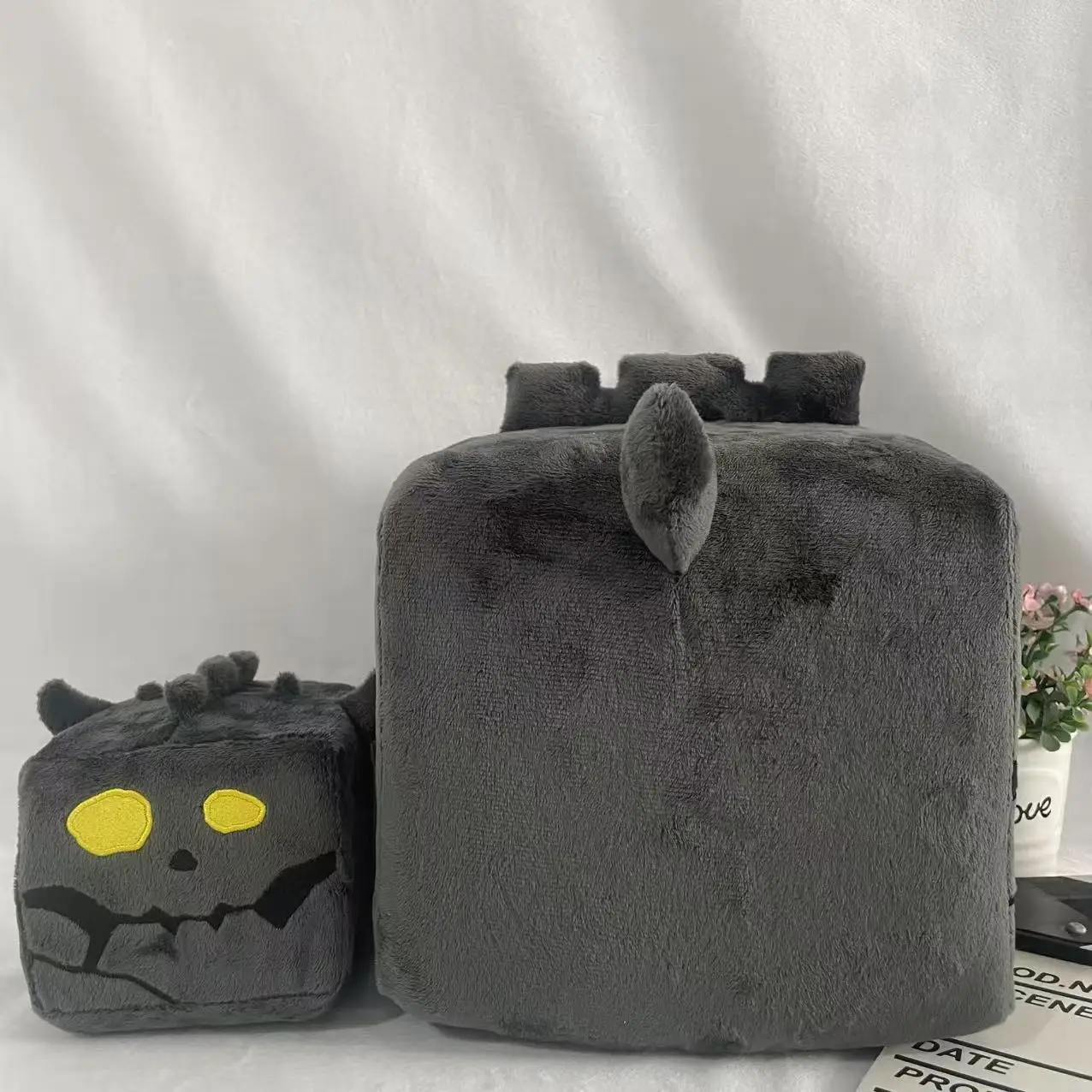 Legend of Zelda Bokoblin Chef Soft Plush Square Cube Doll Glowing Eyes Hug pillowhood Pillow Cushion Toy Halloween ChristmasGift