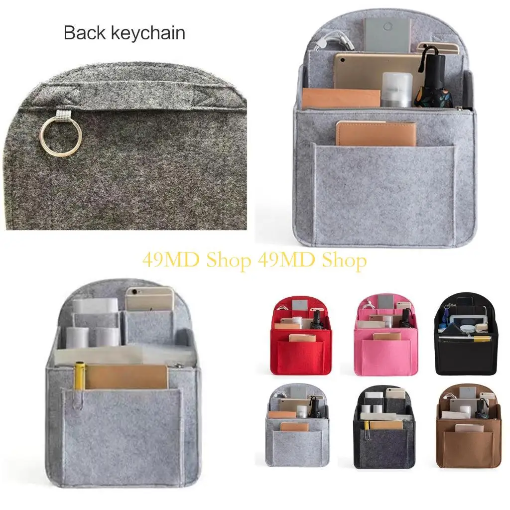 

49MD Rucksack Lady Purse Insert Bag Backpack Insert Small Bag Divider