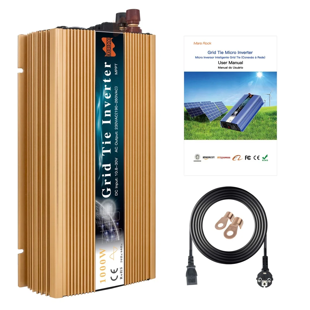 1000W 18V (10.8-30VDC) 36V (22-50VDC) MPPT Solar Micro Inverter, Applied to Solar Grid Connected Power Generation Systems