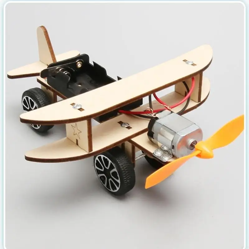 Wooden Physics Plane Science Model Building Set for Hands-On Classroom Learning 
