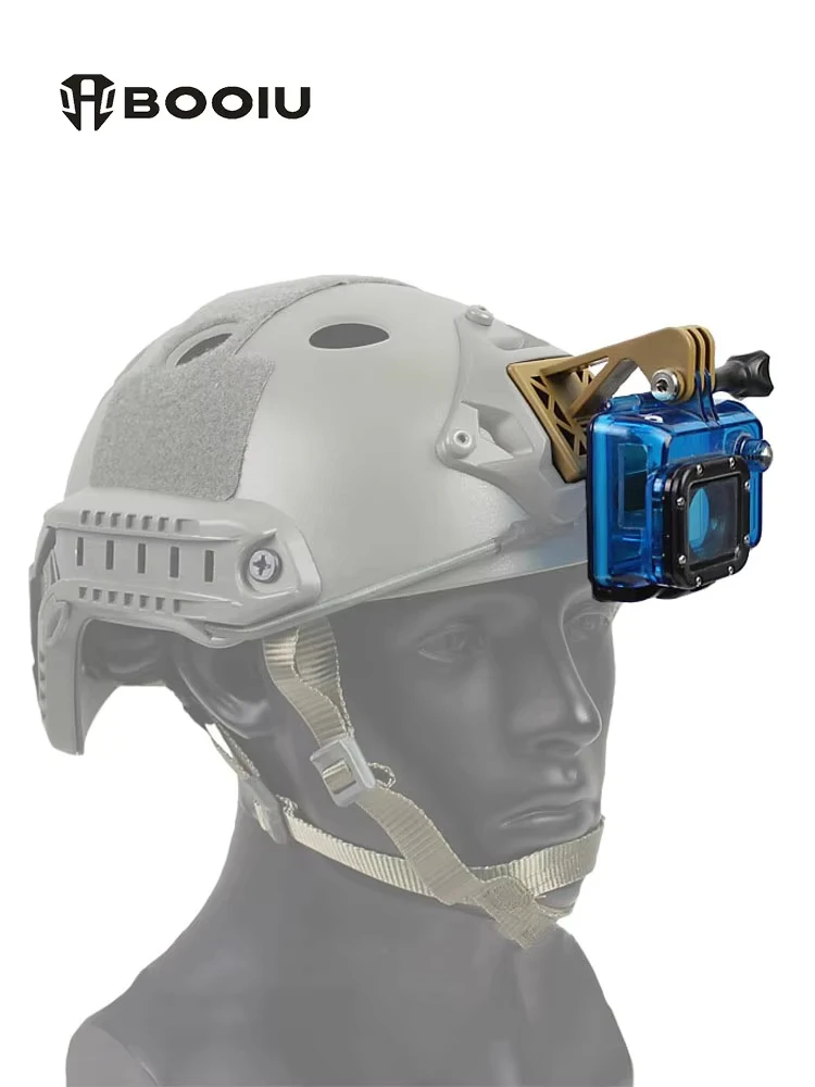 BOOIU Helm Basis Adapter Halter ABS Für FAST/MICH/NVG Helm GOpro Action Kamera Halterung Feste Installieren Airsoft helm Zubehör