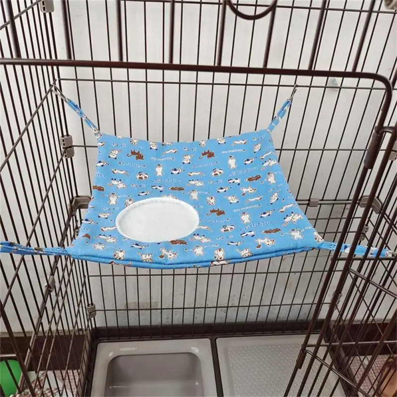 Round Hole Pet House Variety Of Options Pet Supplies Pet Hammock Hamster Hammock Round Hole Design Linen + Arctic Velvet Durable