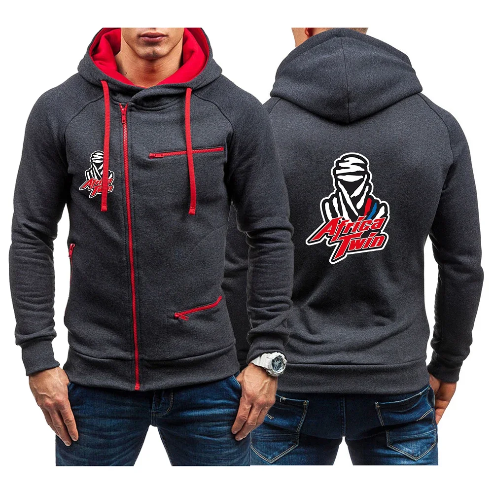 Africa Twin Crf 1000 L Crf1000 2024 Men New Cotton Jackets Zipper Sweatshirt Men Tracksuit Cardigan Jacket Casual Hooded Jackets