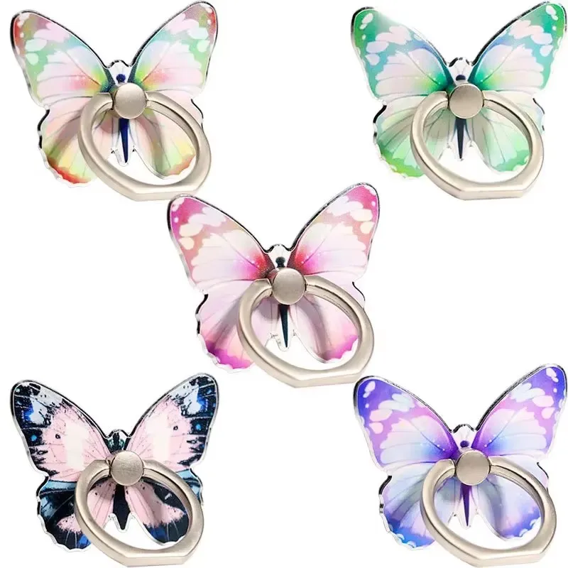

1/2pcs Beautiful Butterfly Phone Holder Suitable Mobile Phone Ring Holder Phone Accessories Stand