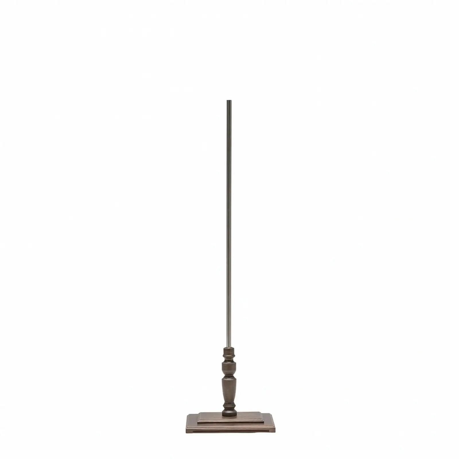 Classic Wood Display Stand with Metal Pole for Figure Showcase Home Decor Display