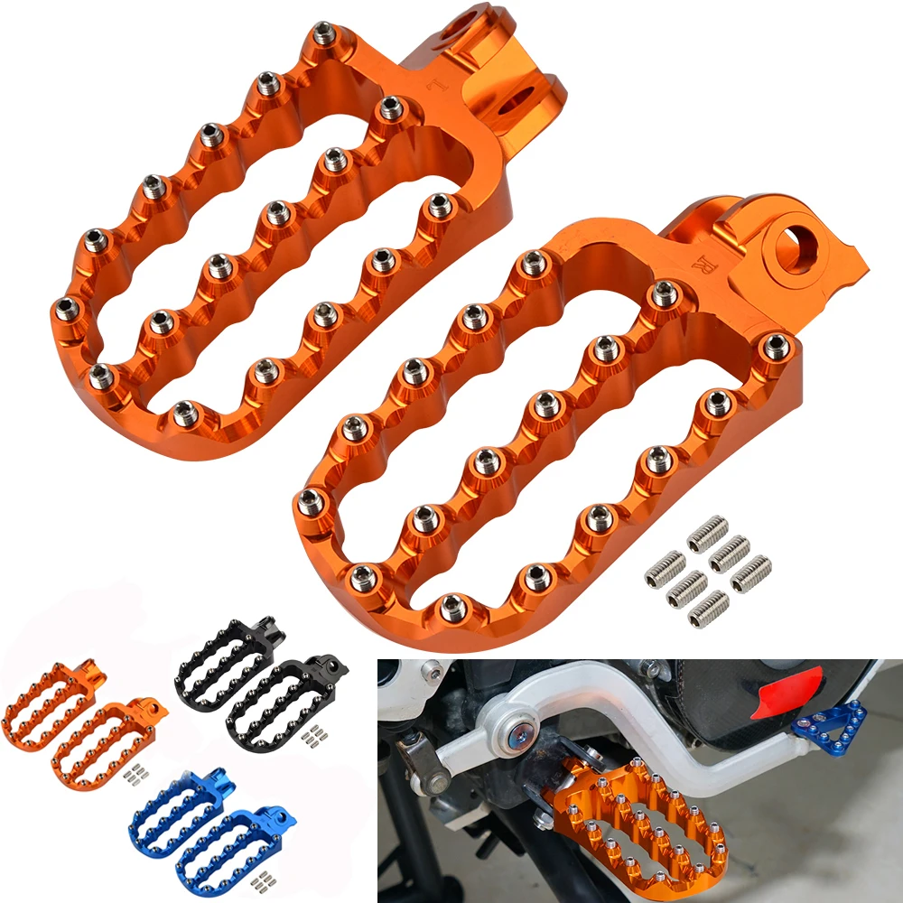 For KTM SX SXF EXC EXCF XC XCF XCW XCF-W 65 85 125 350 450 500 530 SX-F EXC-F Freeride 250F 250R Footrest Footpeg Foot Rests Peg