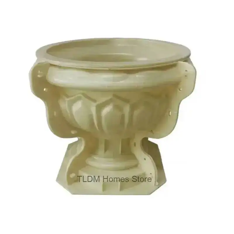 European Garden Thickened Mold for Home Buildings ABS Plastic Flower Pot Molds Gardening DIY Round Model Garden Decoration