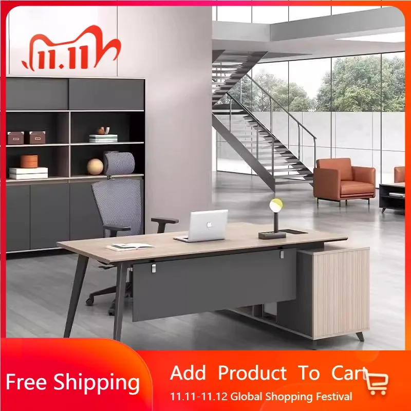 

Дизайнерский стол для хранения вещей, современный простой стол для руководителей, секретаря, офисная уникальная мебель высокого качества Escritorio