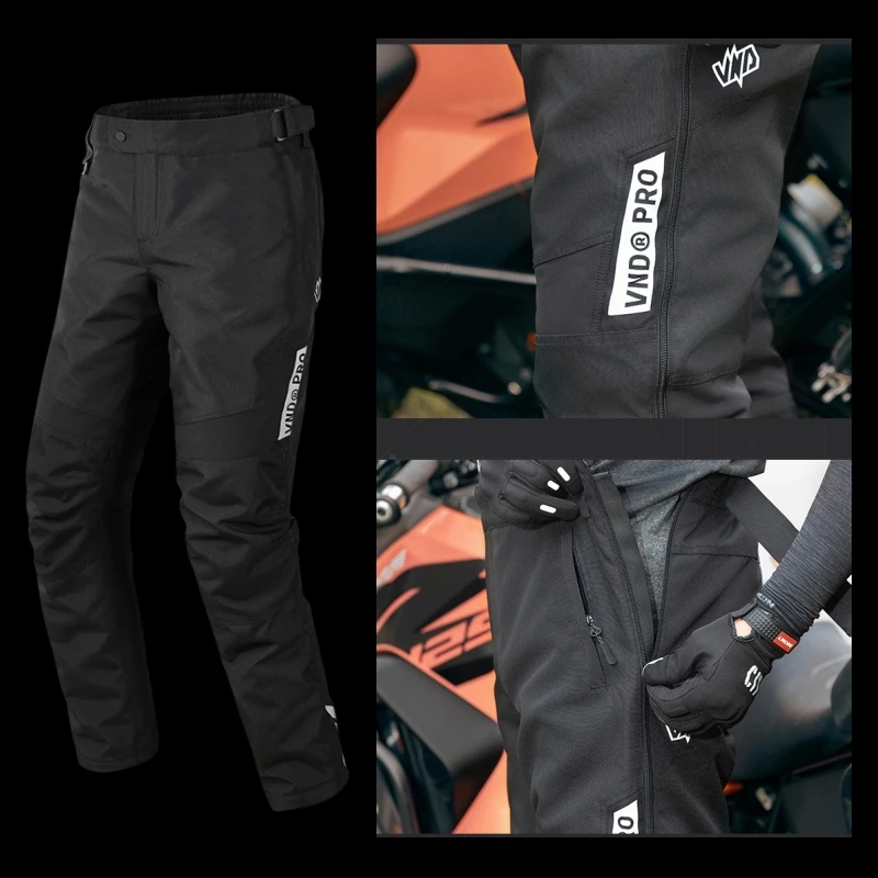 

Зимние водонепроницаемые мотоциклетные штаны, быстросъемные туристические мотоштаны, мужские теплые ветрозащитные мотоциклетные наколенники CE, брюки