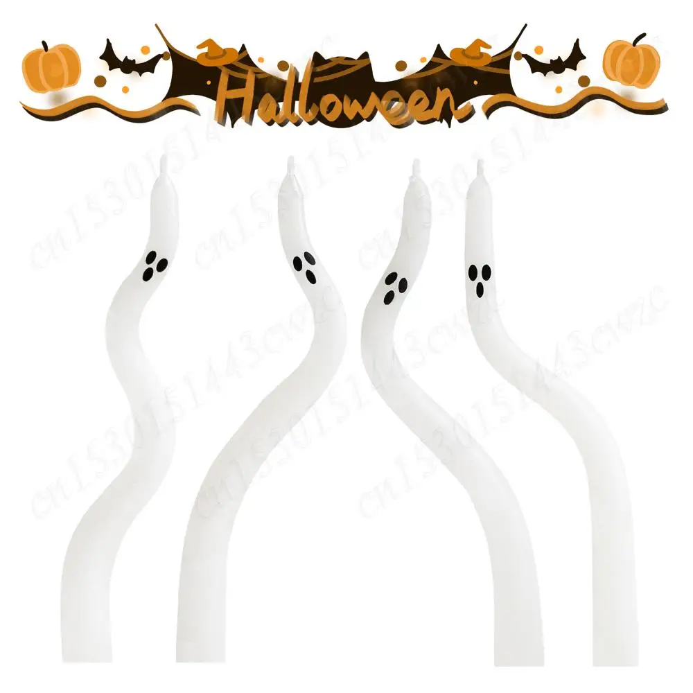 Decoraciones de Halloween para interiores, 4 Uds., lindas velas cónicas de fantasmas, velas de fantasmas de Halloween para mesas de mantel, adornos de velas retorcidas