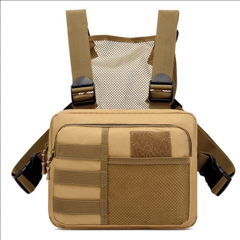 Multi-function Tactical Vest Unisex Chest Rig Bag Fashion Men's Hip-hop Streetwear Chest Bags Waterproof Oxford Sport Backpack