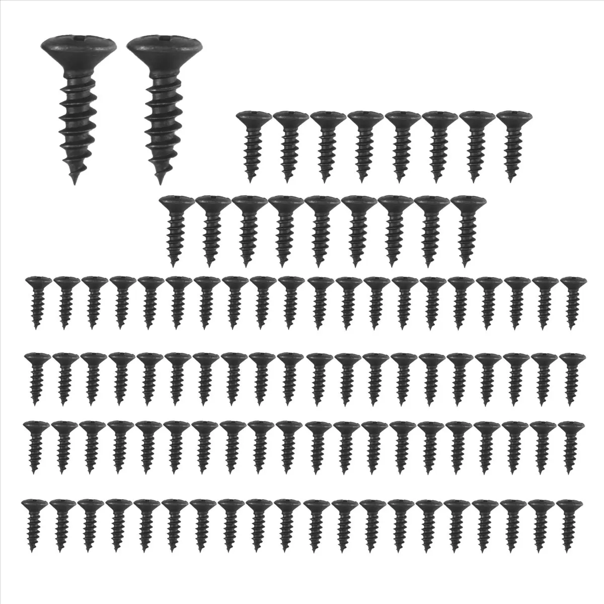 【CYBER MONDAY】100 Pcs Guitar & Pickguard Screws for & ,Black