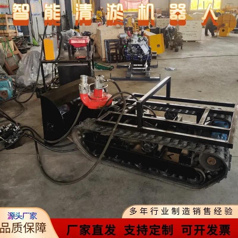 Underwater operation pipeline crawler dredging , fully automatic culvert sludge cleaning machine, dredging crawler