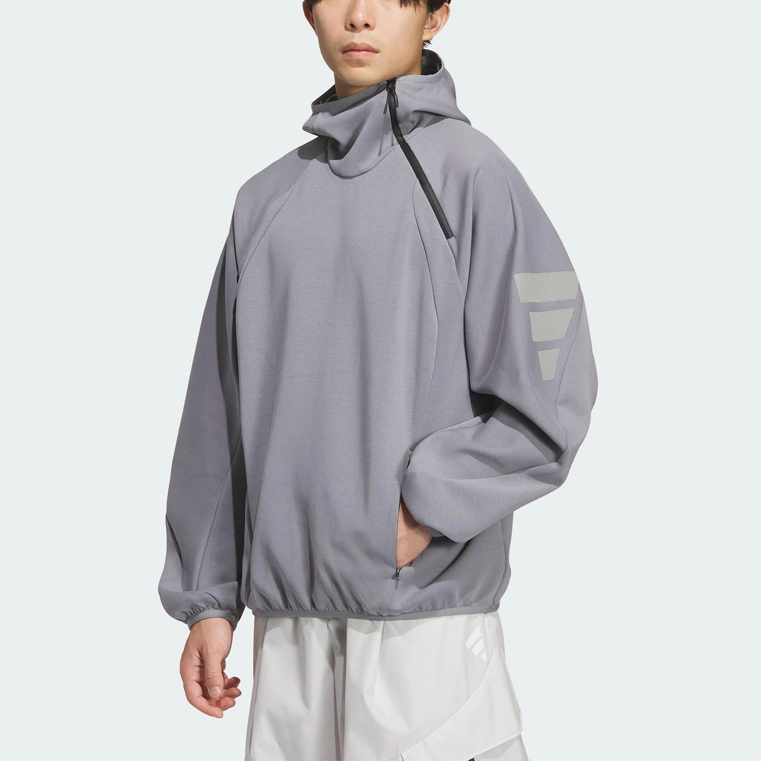 

Мужская спортивная толстовка Adidas Originals с капюшоном, свободного кроя, осень 2025, KS0053