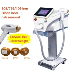 Laser a diodi 755 808 1064nm Multi lunghezze d'onda macchina per la depilazione testa di raffreddamento epilatore Laser indolore depilazione del corpo del viso