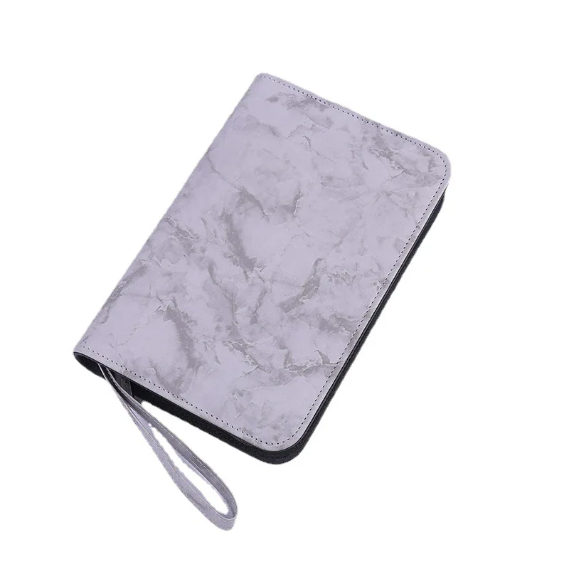 A6 Hand Zip Bag Marble Loose Leaf Binder Notebook Inner Core Cover Note Book Planner Office Stationery Supplies